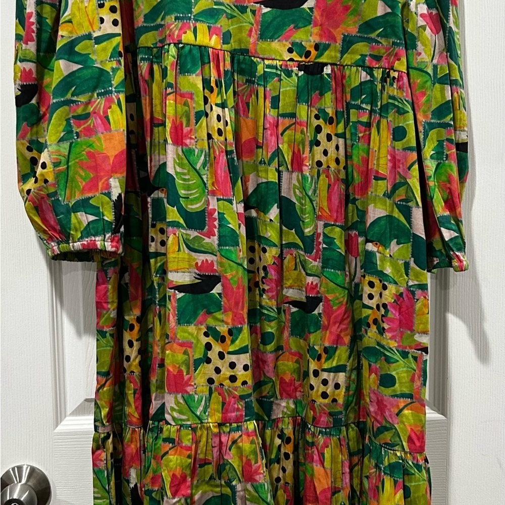 NEW BRITON COURT Jenny Maxi dress in Tropical Mirage Sz XL - Picture 5 of 5